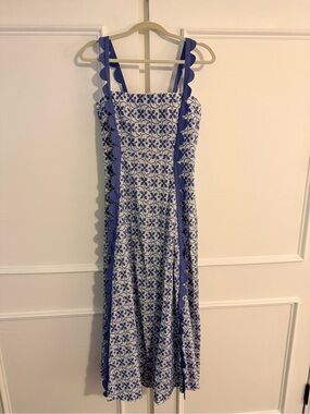 Wiggy Kit Blue/White Apron Dress